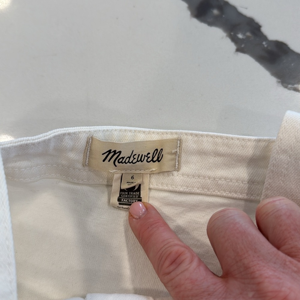 Madewell white denim jumper - Picture 2 of 5